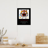 Motivation Leadership Pop Art Tiger Poster (Cuisine)