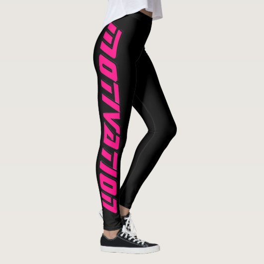 "MOTIVATION" leggings noirs (Droite)