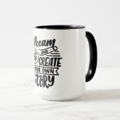 Motivation Lettrage Citation Mug (Devant droit)