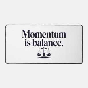 Motivation "Momentum is Balance" - Typographie