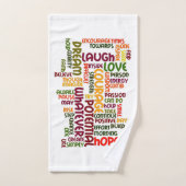 Motivation Mots pour encourager positif (Serviette à main)