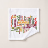 Motivation Mots pour encourager positif (Gant de toilette)