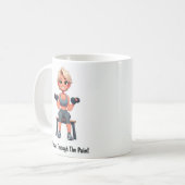 Motivation personnalisable Fitness Coffee Mug (Devant gauche)