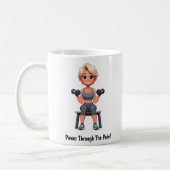 Motivation personnalisable Fitness Coffee Mug (Gauche)