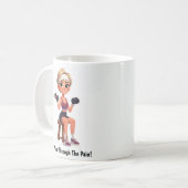 Motivation personnalisable Fitness Coffee Mug (Devant gauche)