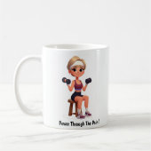 Motivation personnalisable Fitness Coffee Mug (Gauche)