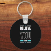 Motivation Quote Trendy and Positive Text Sleutelhanger (Voorkant)