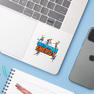 Motivation sportive - Sticker pour ordinateur port