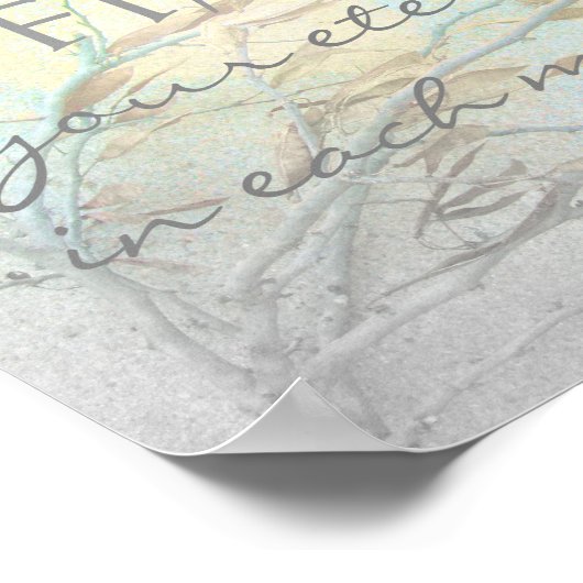 motivation Thoreau citation affiche nature art (Coin)