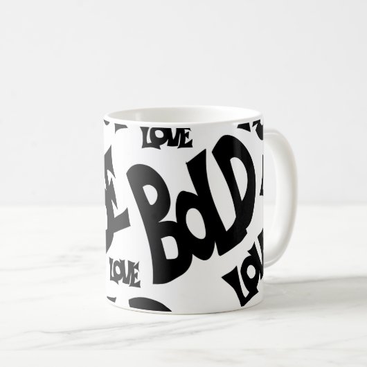 Motivation unique de la Mug noire et blanche "Soye (Devant droit)