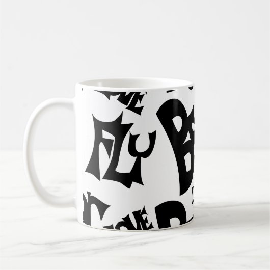 Motivation unique de la Mug noire et blanche "Soye (Gauche)