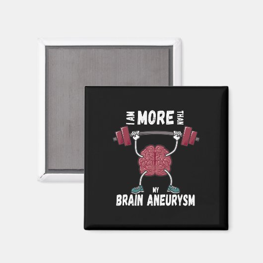 Motivational Awareness Quote Brain Aneurysm Surviv Magneet (Voorkant / Achterkant)