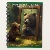 motivational bear cub calendar planner notebook (Devant)