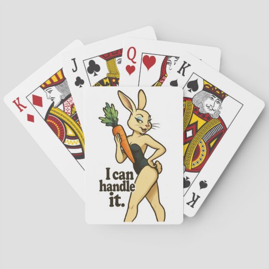 Motivational Bunny Playing Cards – “I Can Handle Pokerkaarten (Achterkant)