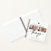 Motivational Calligraphy Script Typography Photo  Notitieboek (Binnen)