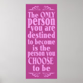 Motivational CHOICE poster (Devant)