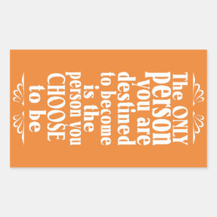 MOtivational CHOICE stickers couleur personnalisée