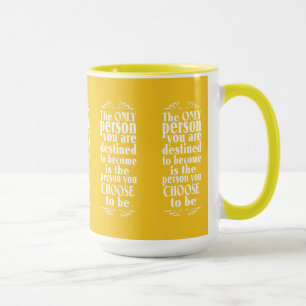 MOtivational CHOICE tasses de couleurs personnalis