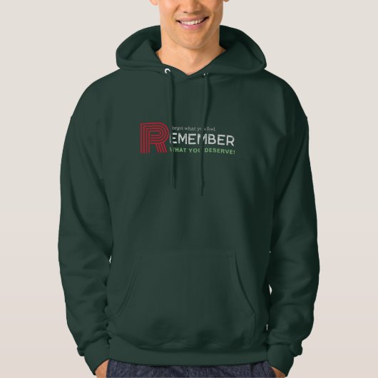 Motivational Citation Sweat à capuche rouge blanc (Devant)