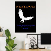 Motivational Courage American Eagle Poster Imprime (Bureau à domicile)