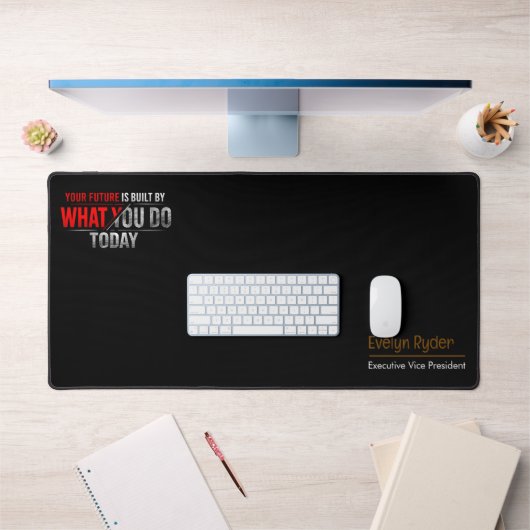 motivational desk mat - Custom Name & Job Title (Kantoor 1)