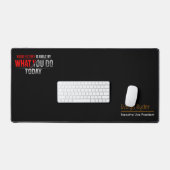 motivational desk mat - Custom Name & Job Title (Keyboard & Muis)