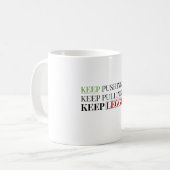 Motivational Fitness Mug – Text-Based Gym Quote (Devant gauche)