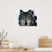 Motivational Freedom Courage Loup Poster Imprimer (Cuisine)