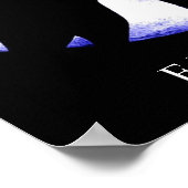 Motivational Freedom Wolf Howls Silhouette Poster (Coin)