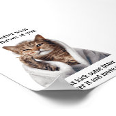 Motivational Funy Inspirational Cat Poster (Coin)