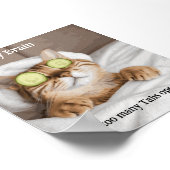 Motivational Funy Inspirational Cat Poster (Coin)