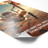 Motivational Funy Inspirational Cat Poster (Coin)