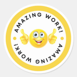 Motivational good job teachers stikers ronde sticker