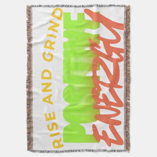 Motivational Graphisme lancer flece couverture (devant Vertical)