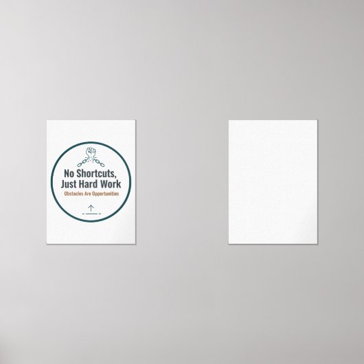 Motivational Hard Work Quote Design – No Shortcuts (Recto)