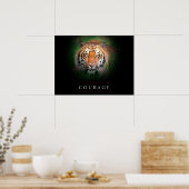 Motivational Leadership Courage Tiger Poster Impri (Cuisine)