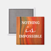 Motivational Magnet - 3 mots Citation Attitude (Recto/Verso)