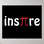 Motivational Math Inspire Pi Poster (Devant)