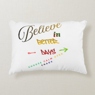 Motivational Minimalistische Moderne Tekst Design Accent Kussen