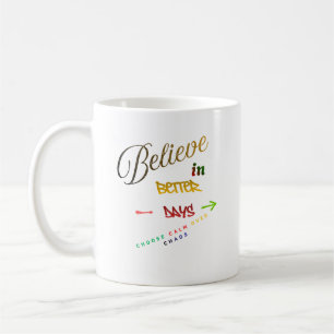 Motivational Minimalistische Moderne Tekst Design Koffiemok