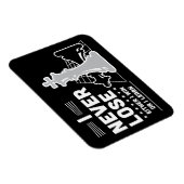 Motivational Never Lose Chess Quote Magneet (Rechterzijde)