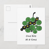 Motivational Postcard "One bite at a time" Briefkaart (Voorkant / Achterkant)