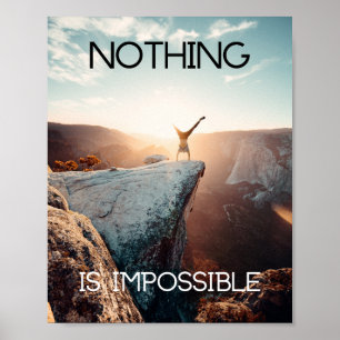 Motivational Poster Escalade Rien n'est impossible