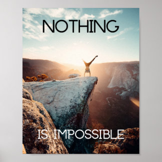 Motivational Poster Escalade Rien n'est impossible