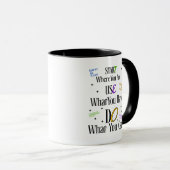 Motivational Quote Mug – Inspirational Coffee Cup (Devant droit)