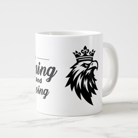  Motivational Quote Mug with Eagle (Devant droit)