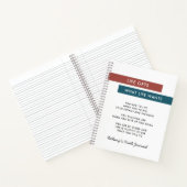 Motivational Quote Terracotta Teal Truth Journal (Intérieur)