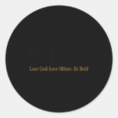 Motivational Quote This Is The Turning Int Ronde Sticker (Voorkant)