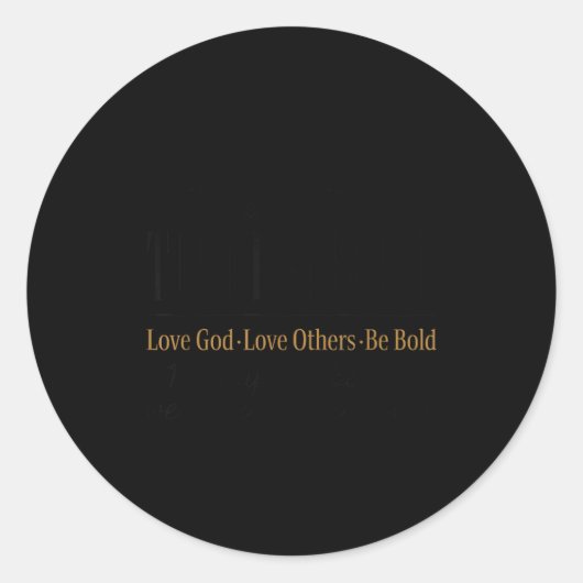 Motivational Quote This Is The Turning Int Ronde Sticker (Voorkant)