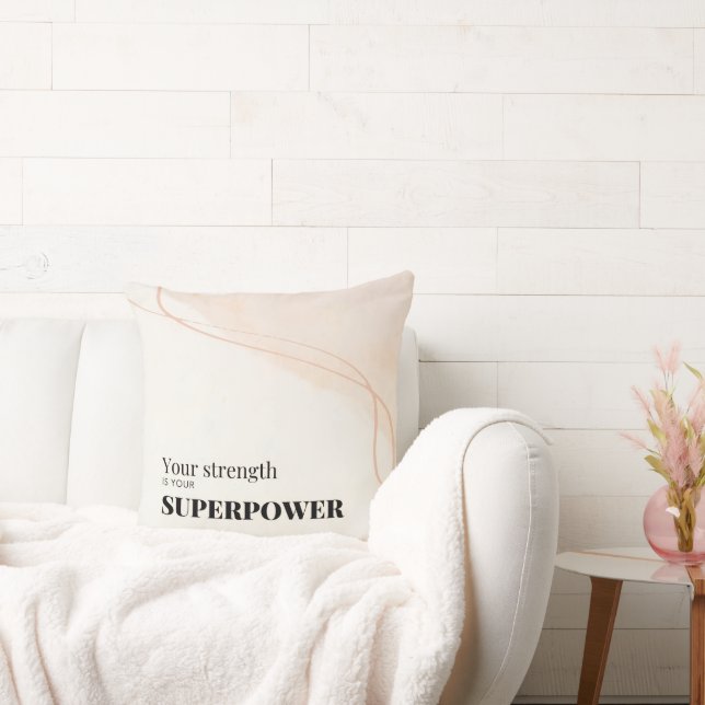 Motivational Quote Throw Pillow Kussen (Bank)